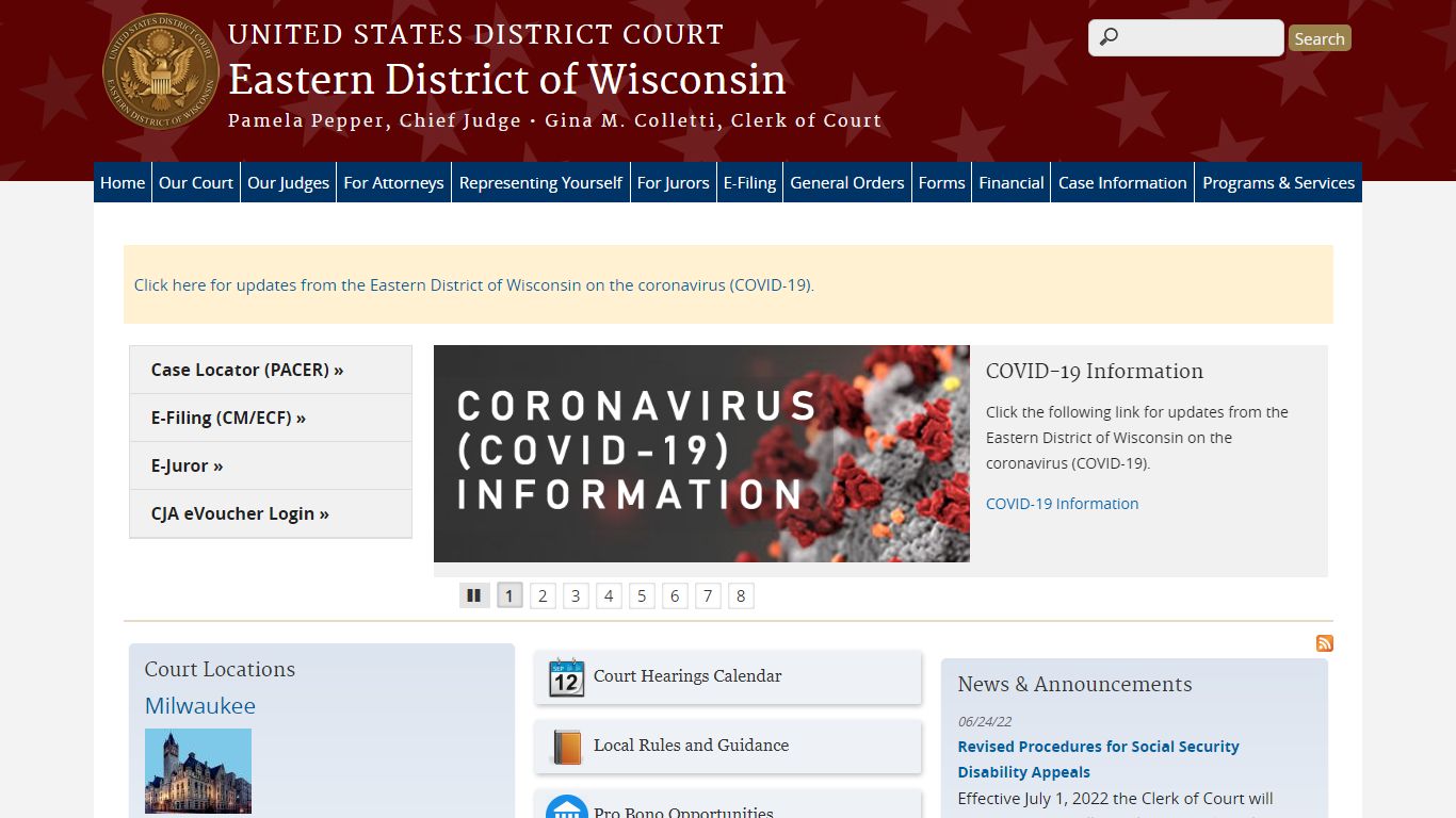 Eastern District of Wisconsin | United States District Court